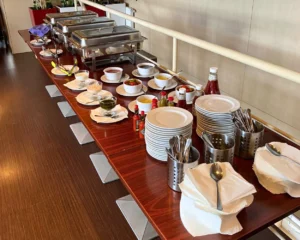 Rautový stůl pro soukromou akci v pizzerii Giovanni