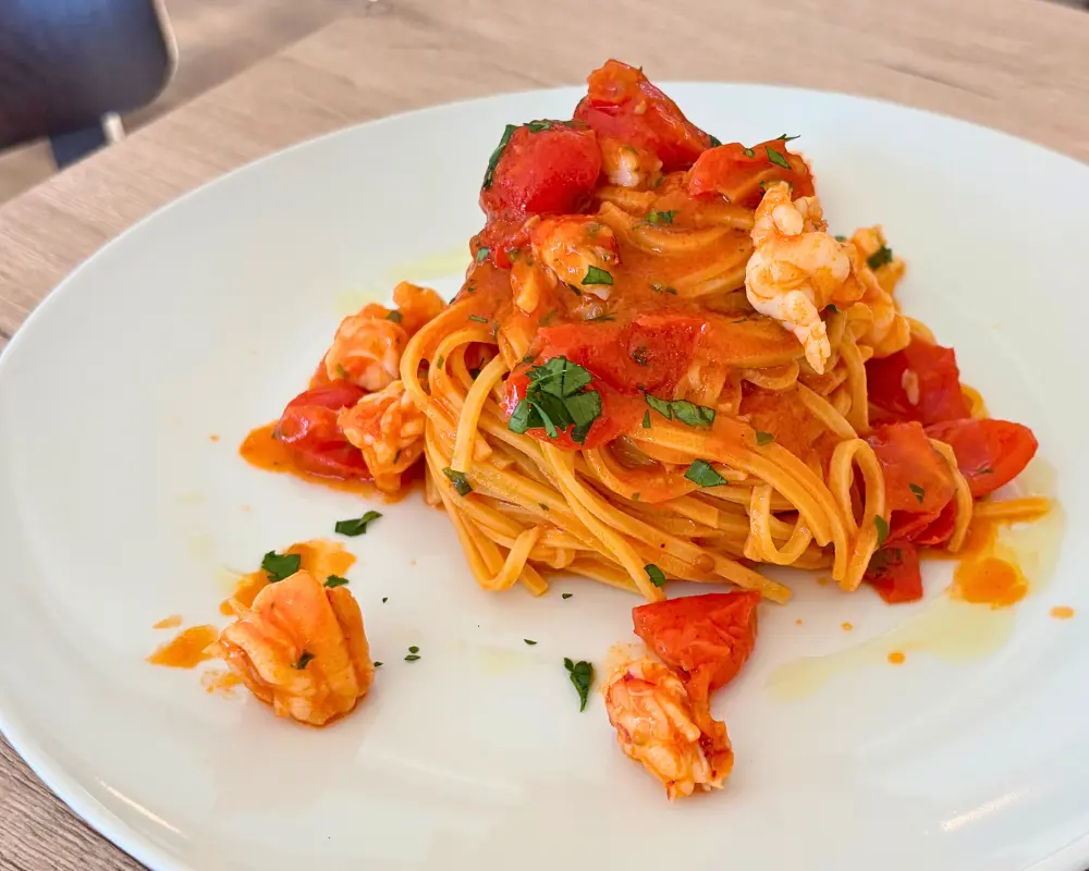 Pizzeria Giovanni - linguine s krevetami